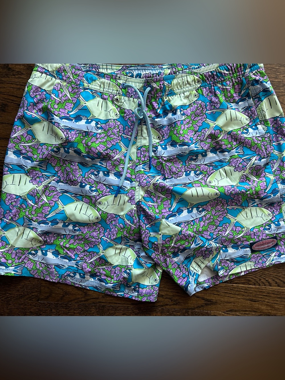 Vineyard Vines Multicolor Tropical Fish Print Swim Trunks